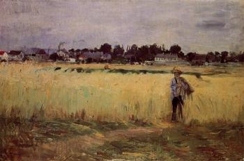 Berthe Morisot : In the Wheat Fields at Gennevilliers